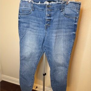 Kut from the Kloth High Rise Frayed Hem Jeans